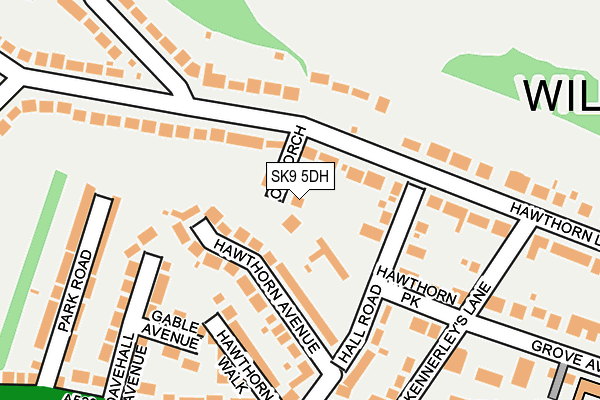 SK9 5DH map - OS OpenMap – Local (Ordnance Survey)