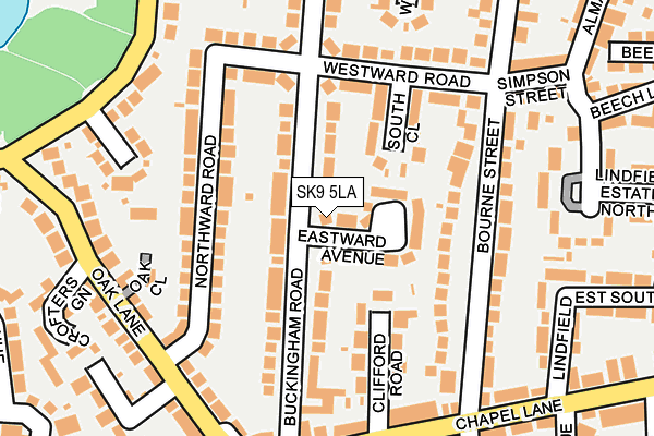 SK9 5LA map - OS OpenMap – Local (Ordnance Survey)