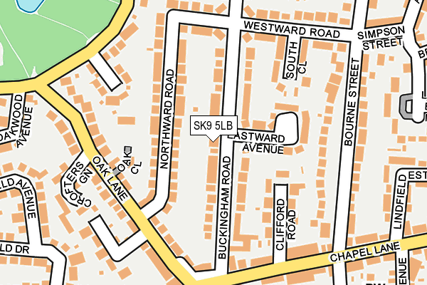 SK9 5LB map - OS OpenMap – Local (Ordnance Survey)