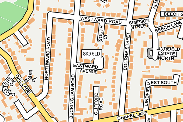 SK9 5LD map - OS OpenMap – Local (Ordnance Survey)