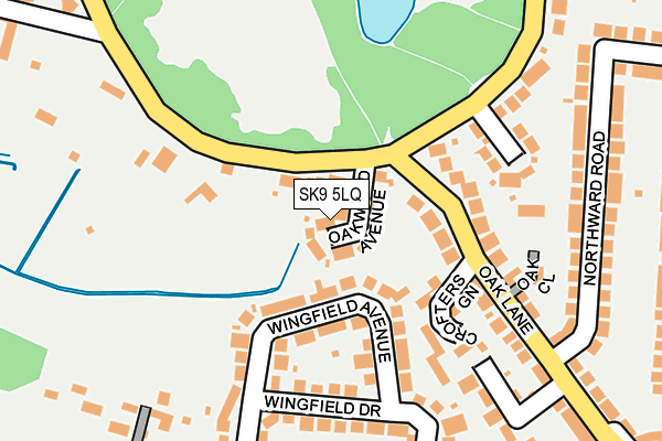 SK9 5LQ map - OS OpenMap – Local (Ordnance Survey)