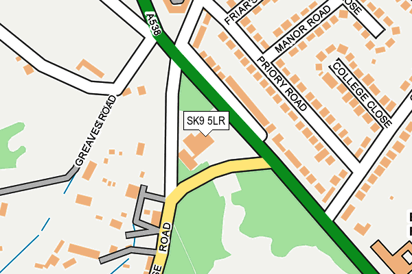 SK9 5LR map - OS OpenMap – Local (Ordnance Survey)