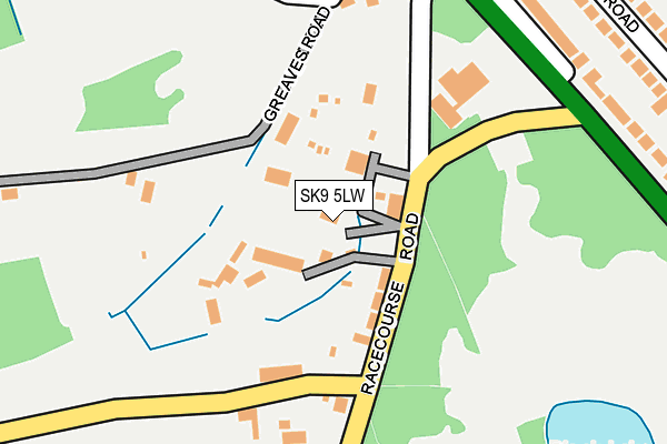 SK9 5LW map - OS OpenMap – Local (Ordnance Survey)