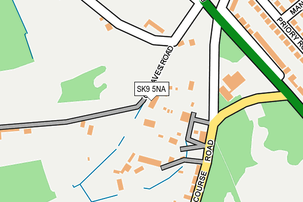 SK9 5NA map - OS OpenMap – Local (Ordnance Survey)