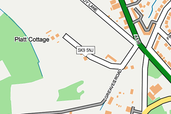 SK9 5NJ map - OS OpenMap – Local (Ordnance Survey)