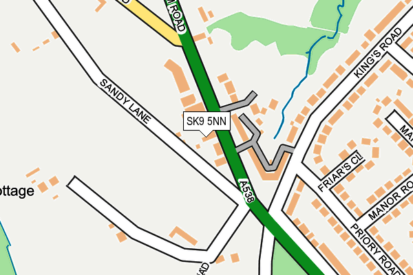 SK9 5NN map - OS OpenMap – Local (Ordnance Survey)