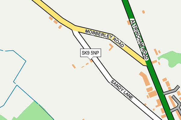 SK9 5NP map - OS OpenMap – Local (Ordnance Survey)