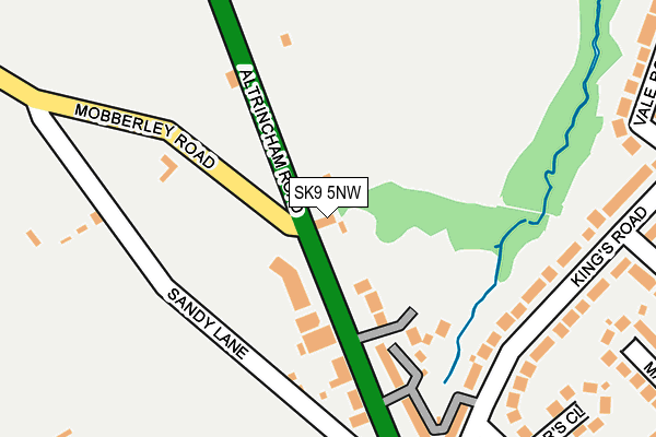 SK9 5NW map - OS OpenMap – Local (Ordnance Survey)