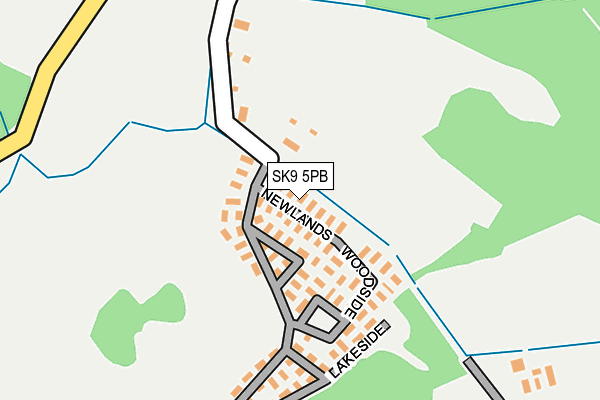 SK9 5PB map - OS OpenMap – Local (Ordnance Survey)