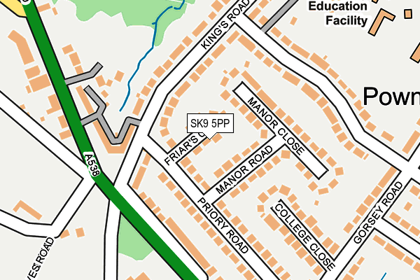 SK9 5PP map - OS OpenMap – Local (Ordnance Survey)