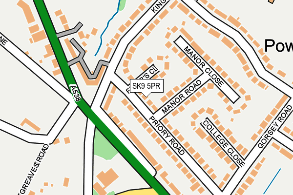 SK9 5PR map - OS OpenMap – Local (Ordnance Survey)