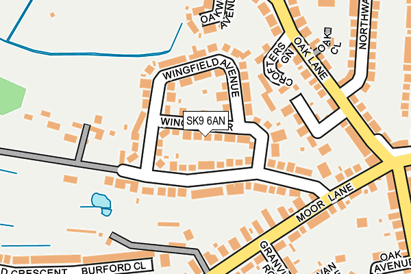 SK9 6AN map - OS OpenMap – Local (Ordnance Survey)