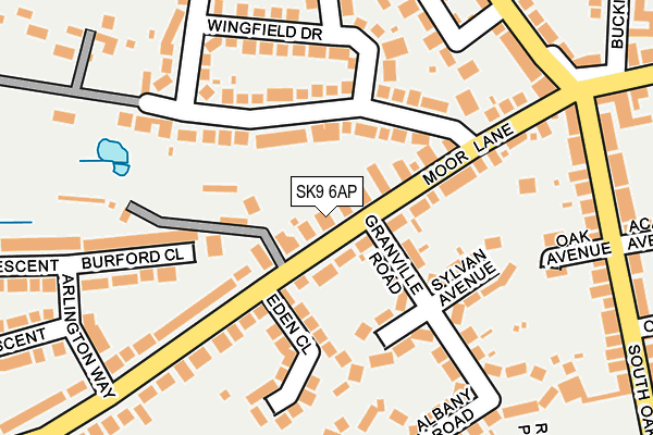 SK9 6AP map - OS OpenMap – Local (Ordnance Survey)