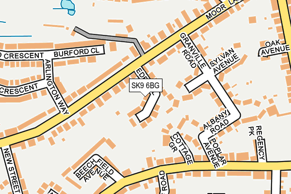 SK9 6BG map - OS OpenMap – Local (Ordnance Survey)