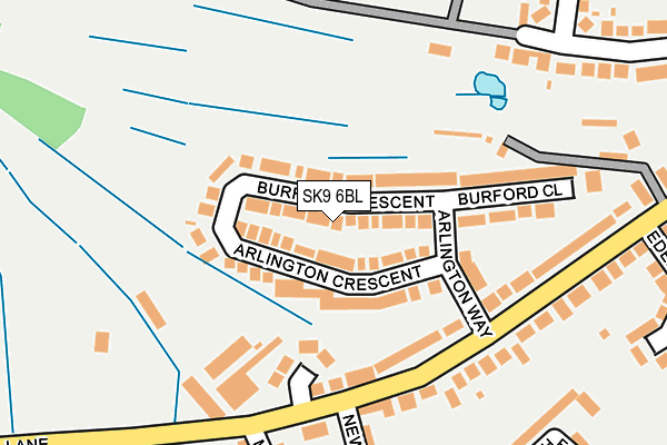 SK9 6BL map - OS OpenMap – Local (Ordnance Survey)