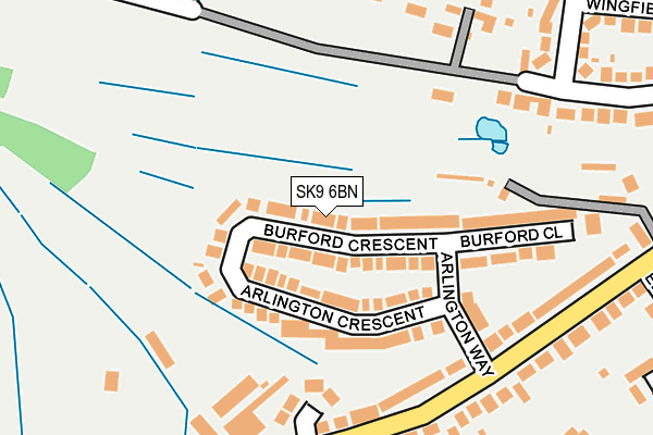 SK9 6BN map - OS OpenMap – Local (Ordnance Survey)