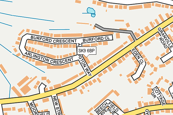 SK9 6BP map - OS OpenMap – Local (Ordnance Survey)