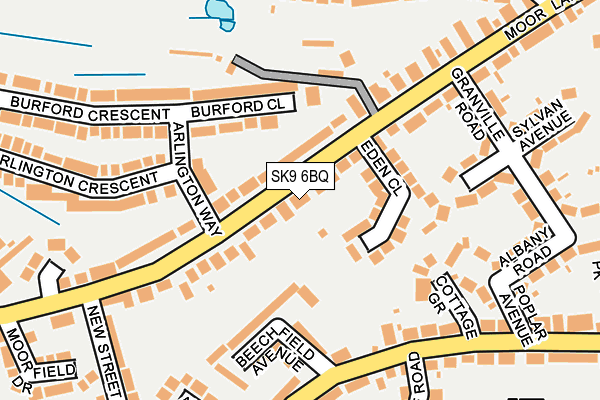 SK9 6BQ map - OS OpenMap – Local (Ordnance Survey)