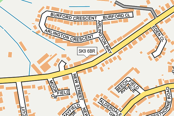 SK9 6BR map - OS OpenMap – Local (Ordnance Survey)