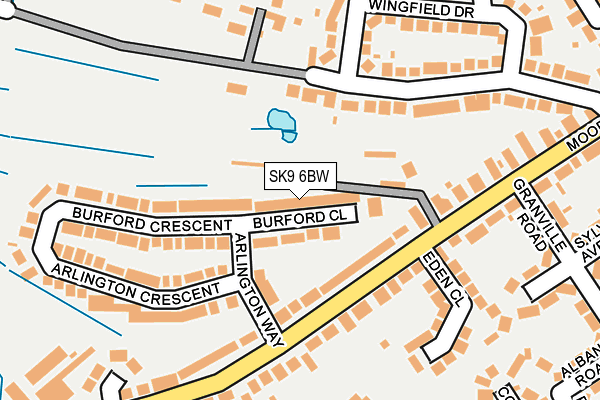 SK9 6BW map - OS OpenMap – Local (Ordnance Survey)