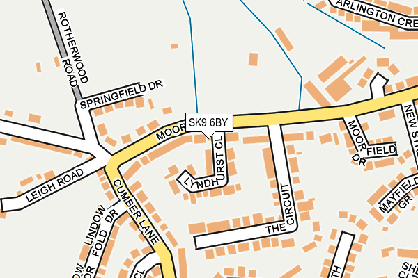 SK9 6BY map - OS OpenMap – Local (Ordnance Survey)