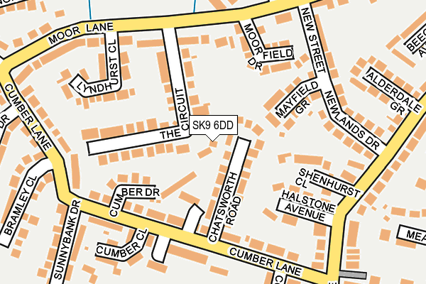 SK9 6DD map - OS OpenMap – Local (Ordnance Survey)