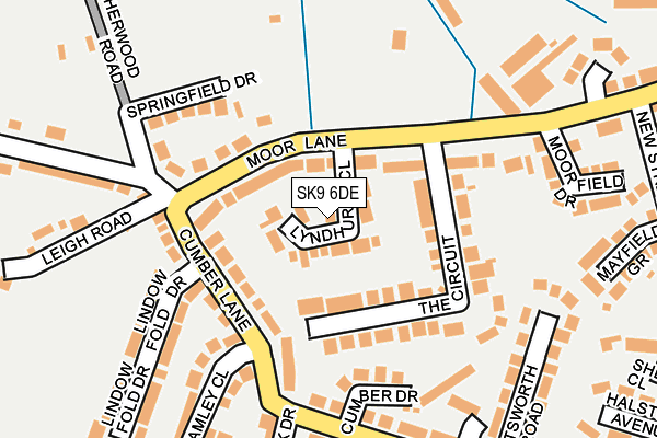 SK9 6DE map - OS OpenMap – Local (Ordnance Survey)