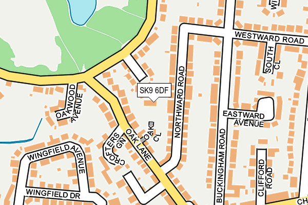 SK9 6DF map - OS OpenMap – Local (Ordnance Survey)