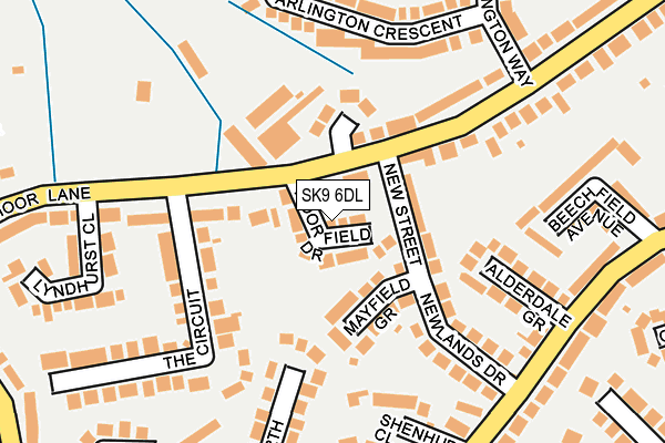 SK9 6DL map - OS OpenMap – Local (Ordnance Survey)