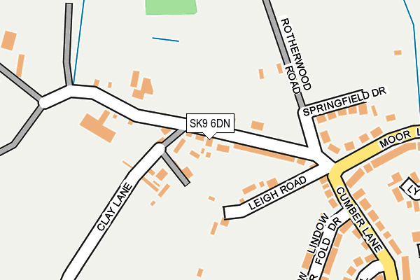 SK9 6DN map - OS OpenMap – Local (Ordnance Survey)