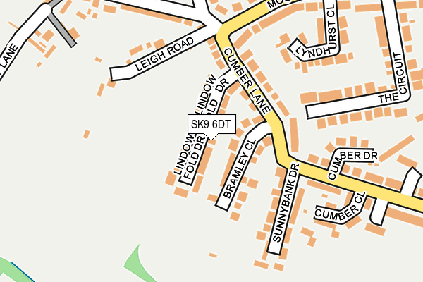 SK9 6DT map - OS OpenMap – Local (Ordnance Survey)