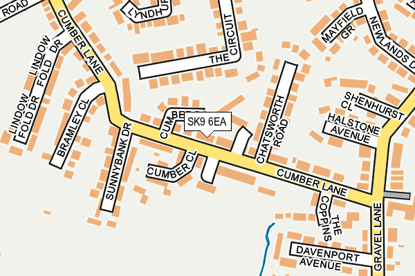 SK9 6EA map - OS OpenMap – Local (Ordnance Survey)