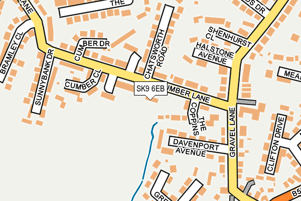 SK9 6EB map - OS OpenMap – Local (Ordnance Survey)