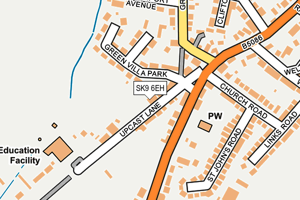 SK9 6EH map - OS OpenMap – Local (Ordnance Survey)
