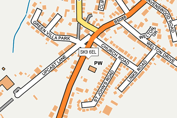 SK9 6EL map - OS OpenMap – Local (Ordnance Survey)