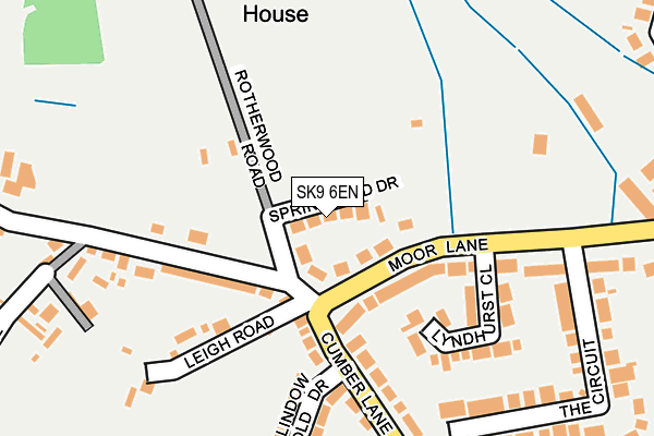 SK9 6EN map - OS OpenMap – Local (Ordnance Survey)