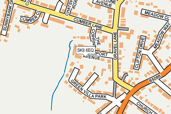 SK9 6EQ map - OS OpenMap – Local (Ordnance Survey)