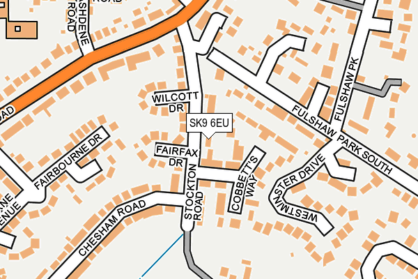 SK9 6EU map - OS OpenMap – Local (Ordnance Survey)