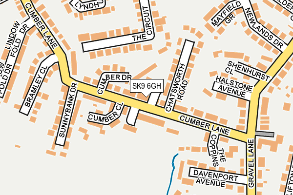 SK9 6GH map - OS OpenMap – Local (Ordnance Survey)