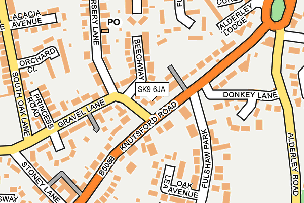 SK9 6JA map - OS OpenMap – Local (Ordnance Survey)