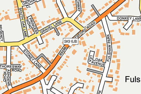 SK9 6JB map - OS OpenMap – Local (Ordnance Survey)