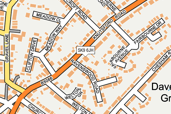 SK9 6JH map - OS OpenMap – Local (Ordnance Survey)