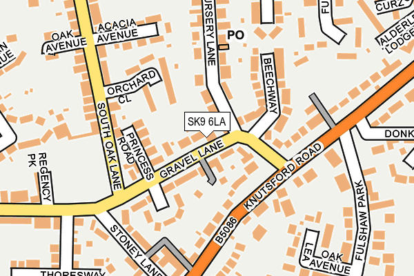 SK9 6LA map - OS OpenMap – Local (Ordnance Survey)