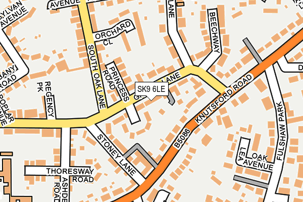SK9 6LE map - OS OpenMap – Local (Ordnance Survey)