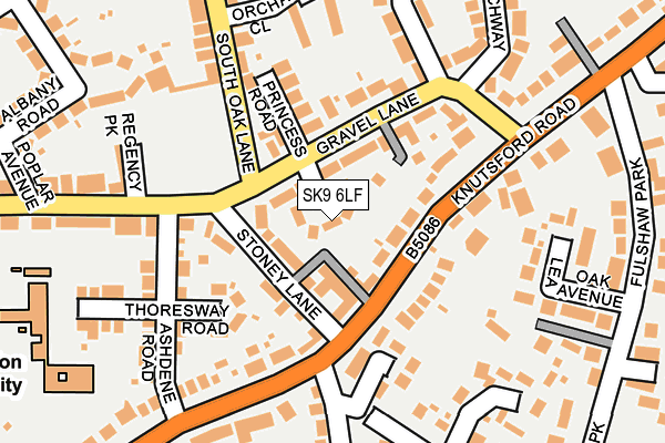 SK9 6LF map - OS OpenMap – Local (Ordnance Survey)