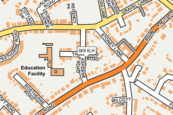 SK9 6LH map - OS OpenMap – Local (Ordnance Survey)