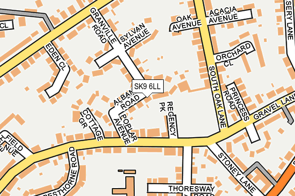 SK9 6LL map - OS OpenMap – Local (Ordnance Survey)