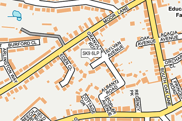 SK9 6LP map - OS OpenMap – Local (Ordnance Survey)