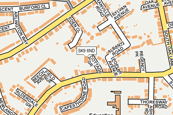 SK9 6ND map - OS OpenMap – Local (Ordnance Survey)