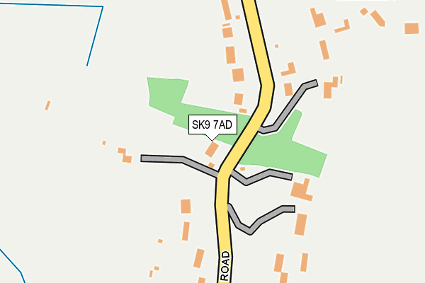 SK9 7AD map - OS OpenMap – Local (Ordnance Survey)